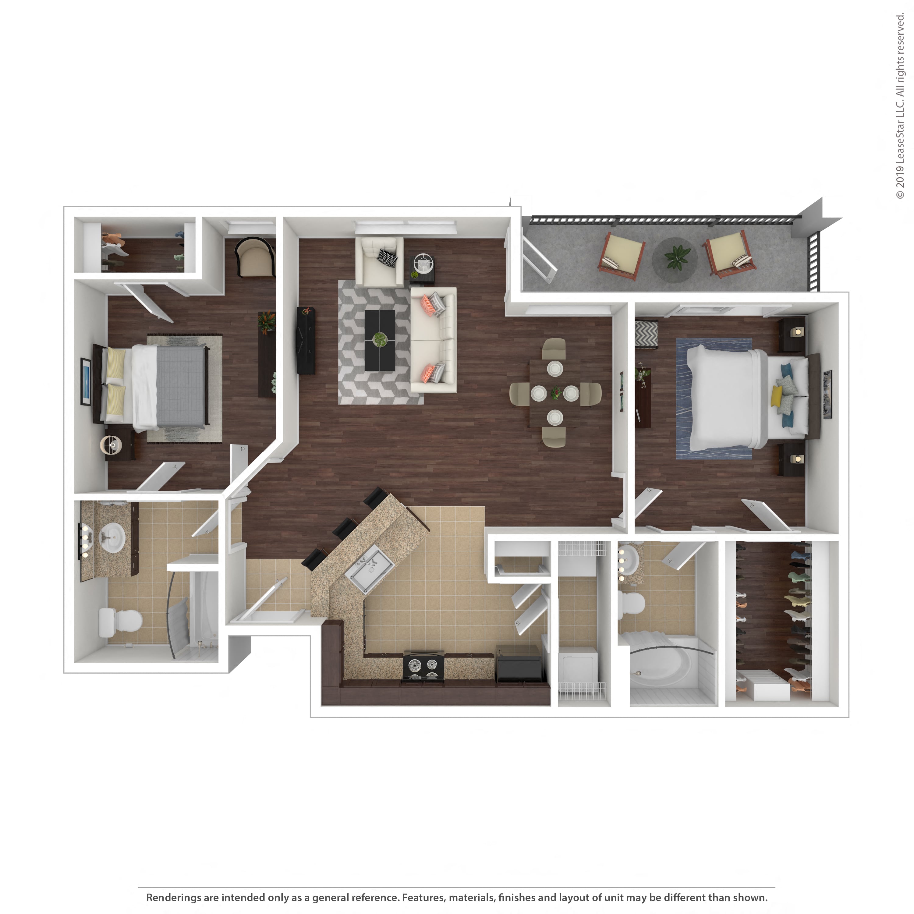 Floor plan layout diagram for 2A
